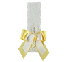 Lace ribbon with bow and yellow flowers