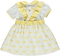 Tank top and skirt set with yellow bow pattern