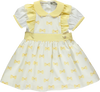 Tank top and skirt set with yellow bow pattern