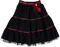 Black tulle skirt with beading and bow