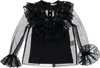 Blusa de renda preta com top