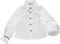 Camisa branca com mangas plissadas