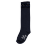 Navy socks with bows and diamonds