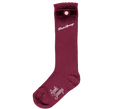 Bordeaux socks with velvet bow