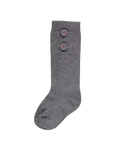 Gray socks with buttons