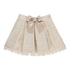 Beige skirt with tulle and bow