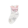 Girls white sock with bow