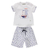 Boys' set with t-shirt and shorts with a nautical print